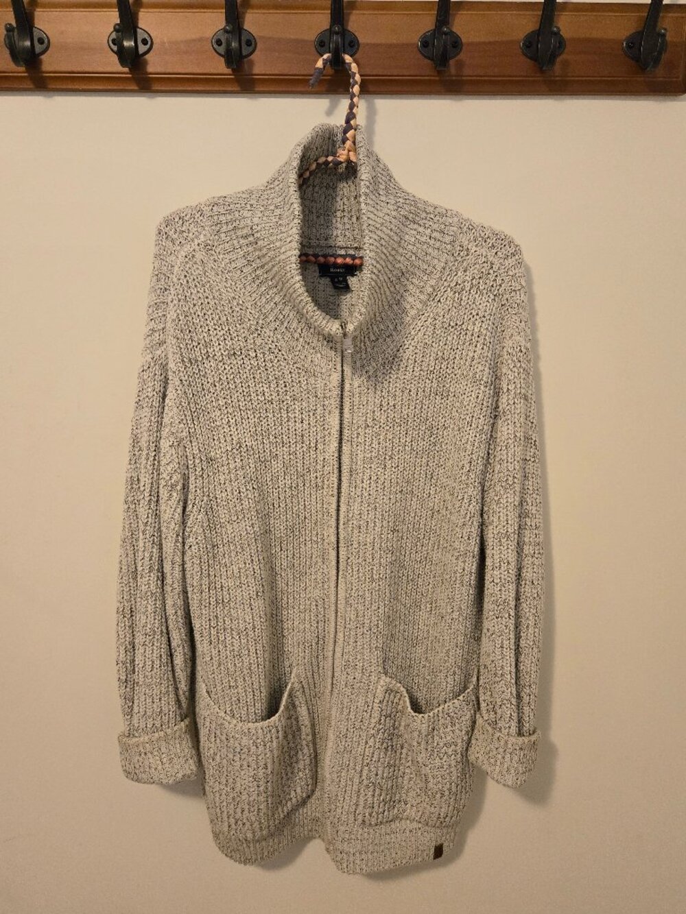 Roots Zippered Cardigan - Size L/G